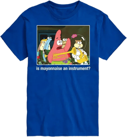 Men's SpongeBob SquarePants Is Mayonnaise an Instrument Short Sleeve T-Shirt