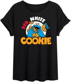 Trendy Juniors Sesame Street Graphic Oversized Tee