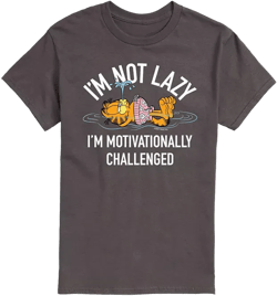 Hybrid Apparel Garfield Lazy Mens Short Sleeve Tee