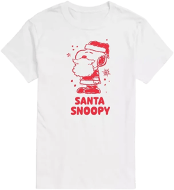 Men's Peanuts Snoopy Santa Short Sleeve Tee