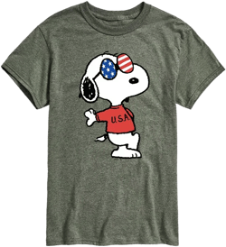 Men's Peanuts Americana Short Sleeves T-shirt
