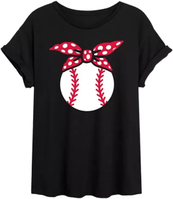 Trendy Juniors Baseball Graphic Oversized Tee