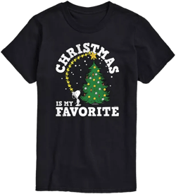 Men's Peanuts Christmas is My Favorite Short Sleeve T-shirt