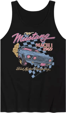 Hybrid Apparel Ford Mustang Mens Jersey Tank