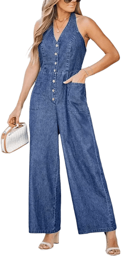 Women's Denim Daze Wide Leg Jumpsuit