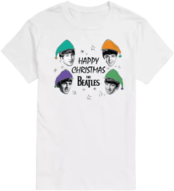 Men's The Beatles Happy Christmas Short Sleeve Tee