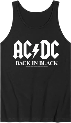 Men's ACDC Back In Black Tank