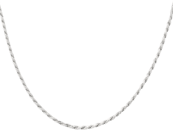 Giani Bernini Necklace Diamond Cut Rope Chain Necklace and Bracelet