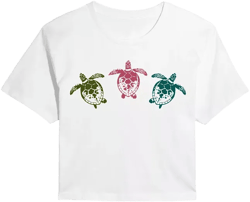 Trendy Juniors Turtles Cropped Tee