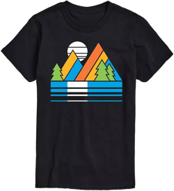 Hybrid Apparel Retro Mountains Mens Short Sleeve Tee