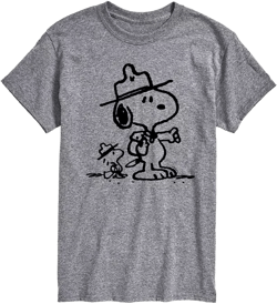Hybrid Apparel Peanuts Outdoor Mens Short Sleeve Tee