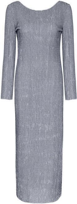Women's Striped Dress with Low Back