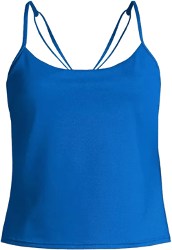 Lands' End Women's Tugless QuickDry Adjustable Strappy Back Tankini Top