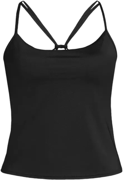 Lands' End Petite Tugless QuickDry Adjustable Strappy Back Tankini Top