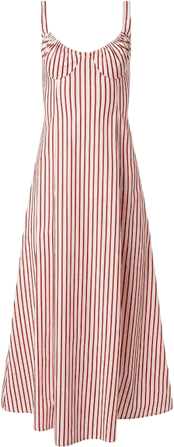 Women's Ruched Cup Midi Dress