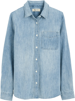 Shrunken Denim Shirt in Kelleyville Wash