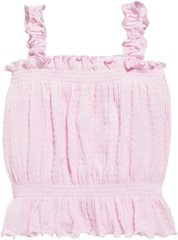 Sleeveless Crinkle Jacquard Peplum Tank Top for Toddler Girls | Old Navy