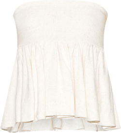 Beige Linen Look Bandeau