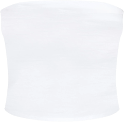 White Soft Cotton Bandeau Top