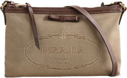 Prada Jacquard Crossbody Bag, Canvas