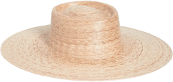 Palma Wide Straw Boater Hat