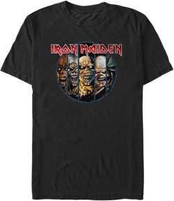 Mens Iron Maiden Eddie Evolution T Shirt - Black - 2X Large