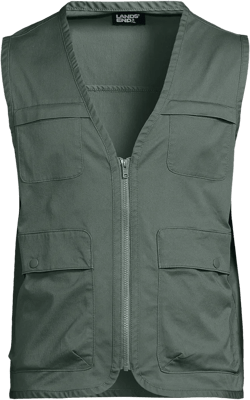 Lands' End Men's Lightweight Utility Vest - X Large - Spruce