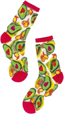 Sock Candy Avocado Lover Sheer Sock