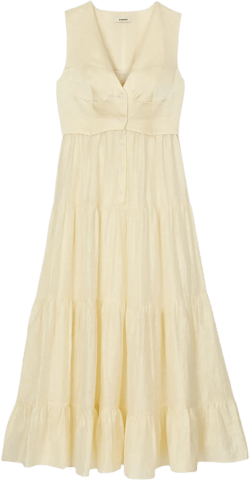 Linen maxi dress