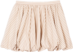Striped bubble skirt