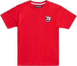 Crossbones Short Sleeve Tee - Red