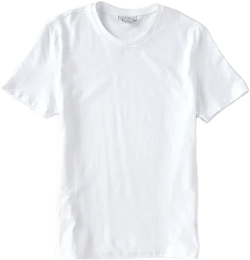 Short Sleeves Smooth Cotton Solid Crewneck Tee