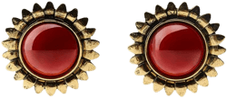 STONE SUN EARRINGS