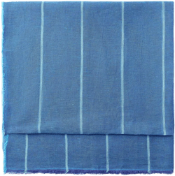 CONTRASTING STRIPED LINEN SCARF