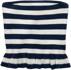 AE Cropped Peplum Sweater Tube Top