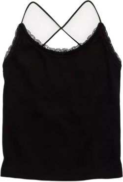 AE Strappy Go Lucky Cropped Lace Tank Top