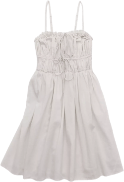 Aerie Tie Front Mini Dress