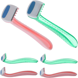 6pcs Women Razor Set Hair Trimmer Bikini Shaver Leg Arm Hair Shaver Intimate Grooming Tool Compact Safe Random Color