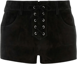 leather shorts 