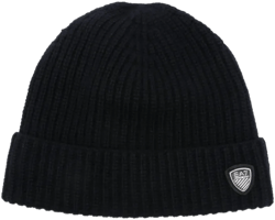 logo-patch beanie hat