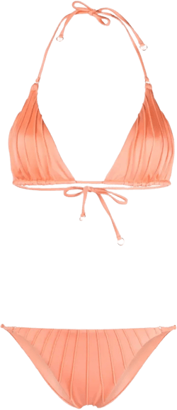 gathered bikini set