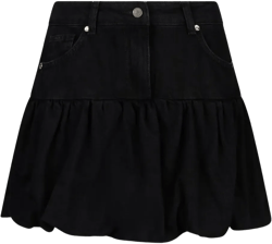denim mini skirt