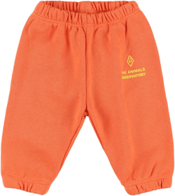 Logo Cotton Sweatpants In Red