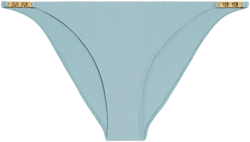 Triomphe Matte Plain Knitted Swimsuit In Blue