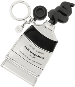 New York Squeeze Paint Tube Bag Charm In Black