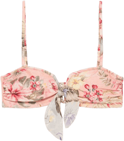floral print bikini top