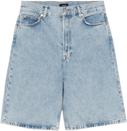low-rise denim shorts