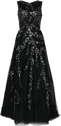 beaded tulle gown