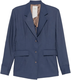 Single-breasted Blazer In Blue