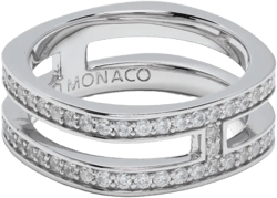 double-line pavé embellished ring